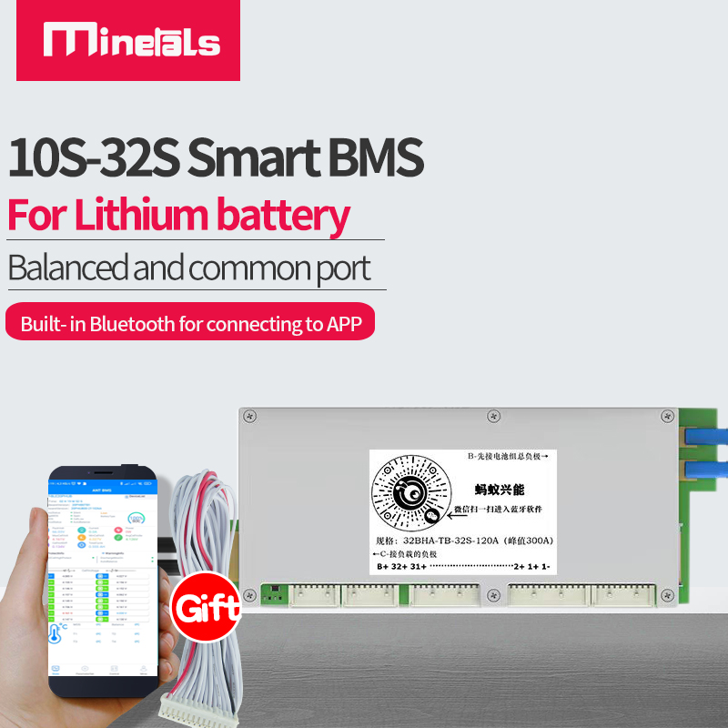 Smart Bms 24S 200A Bluetooth Lifepo4 - Carte de protection de batterie, 10S-32S,