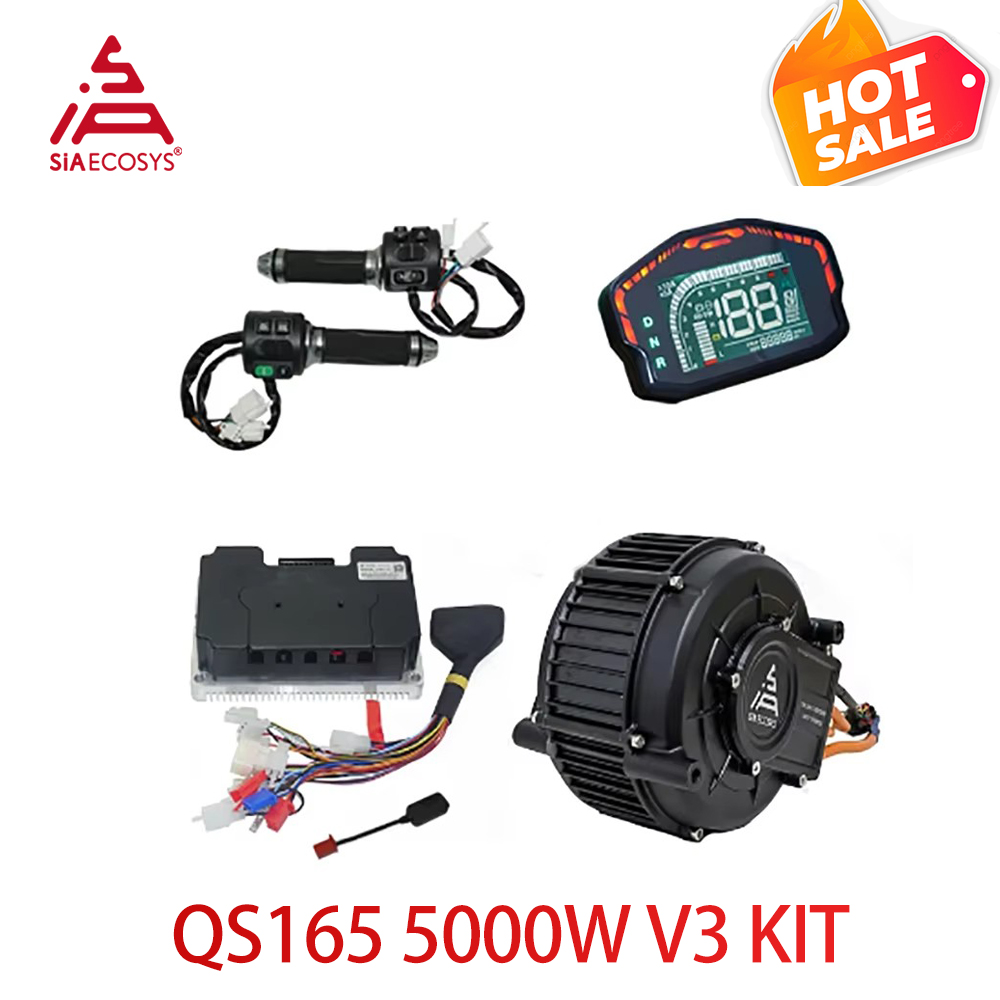 Mid Drive Motor Kit 72V 5000W - Kit moteur d'entraînement central QS165 V2