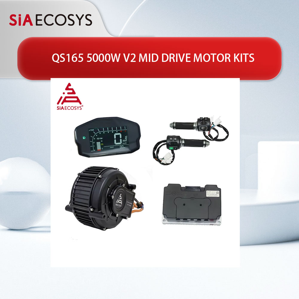 Kit moteur central PMSM QSMOTO - Mid Drive Motor Kit 72V 5000W avis et prix