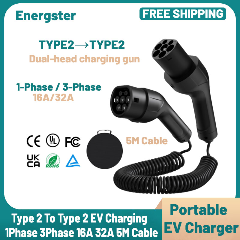 Câble de charge portable pour  - Ev Charger Type 2 22Kw 32A 3 Phase avis et prix