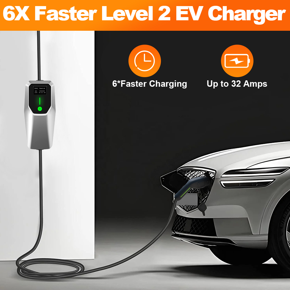 Chargeur EV Junsun 32A Niveau  - J1772 Evse 32A Level 2 Charger avis et prix