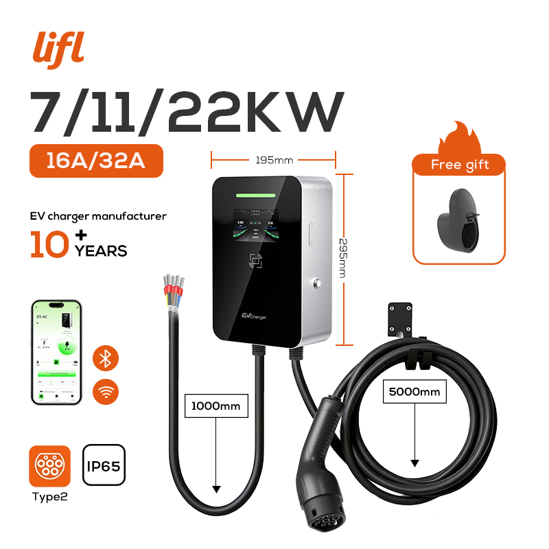 Lifl 7KW 11KW 22KW Wallbox Tri - Ev Charger Type 2 22Kw 32A 3 Phase avis et prix